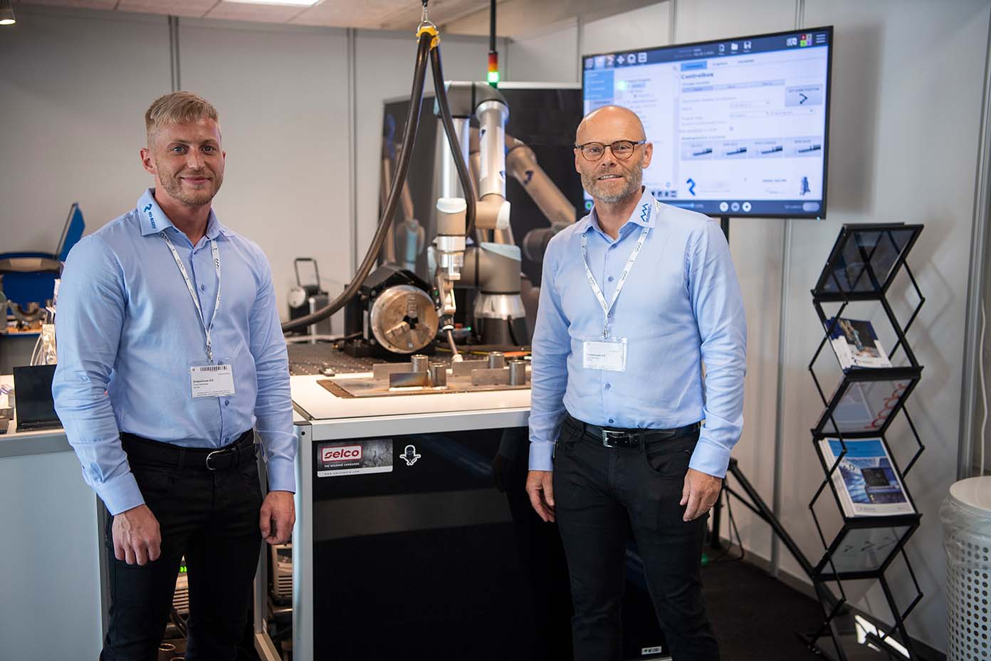 Lars Jakobsen and Theis Sørensen from Uniwelco at Brøndbymessen