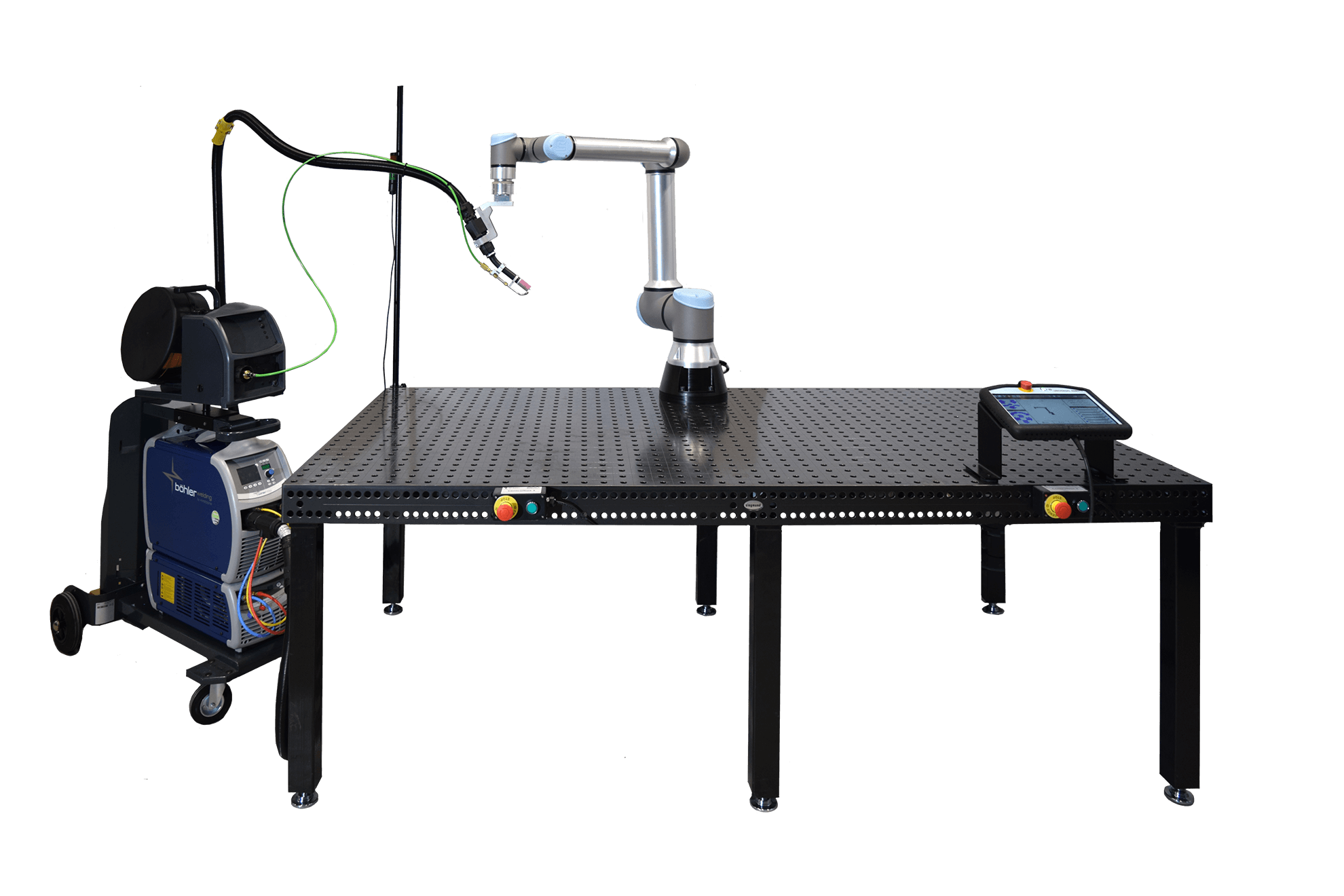 RBCobot tig welding robot setup